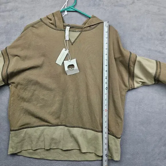 Daily Practice By Anthropologie Boxy Oversized Pullover Hoodie Loungewear Top XS - Picture 3 of 7